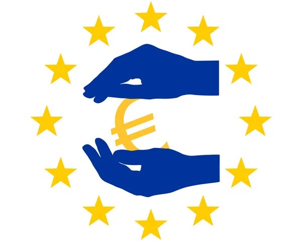 Protecție pentru euro — Vector de stoc