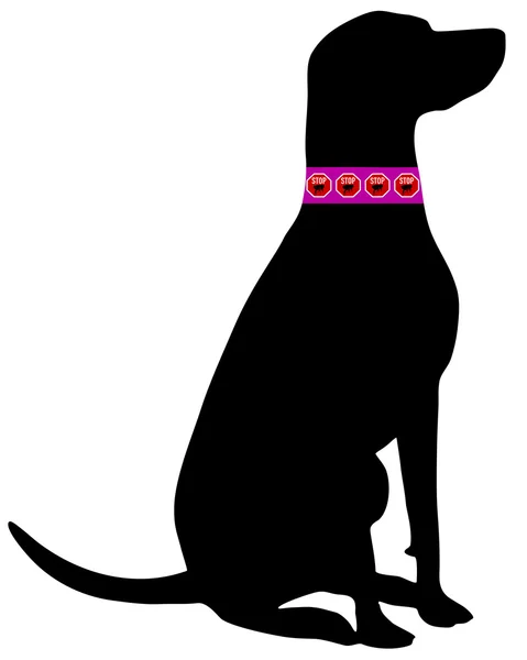 Dog flea collar — Stock Vector