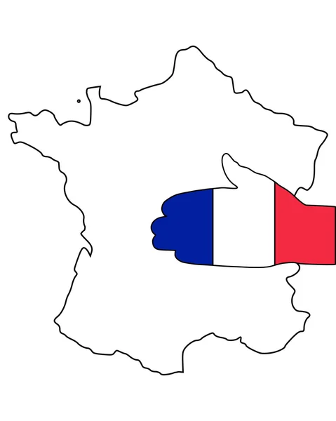 Bem-vindo à França — Vetor de Stock