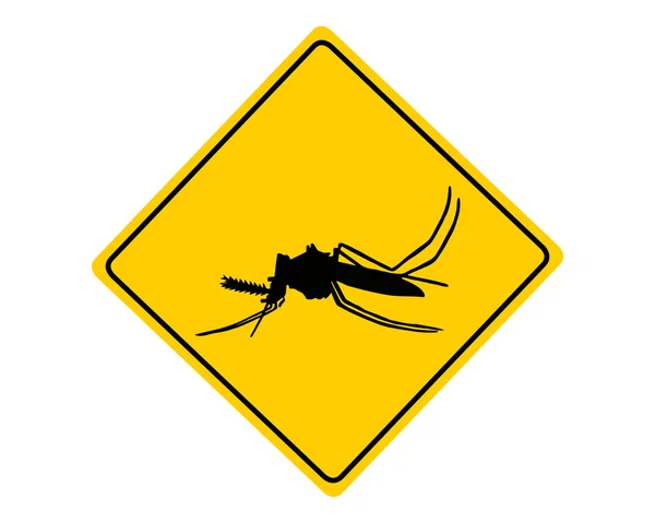 Midge warning sign — Stock Vector