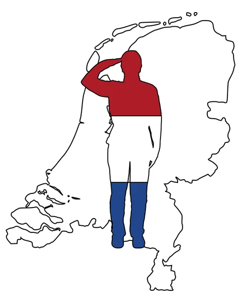 Salut Néerlandais — Image vectorielle