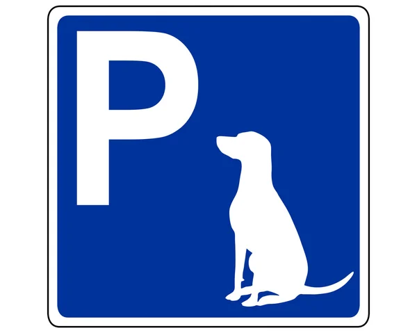 Traffic sign for dogs — Stock Vector