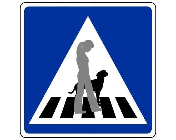 Traffic sign for dogs — Stock Vector