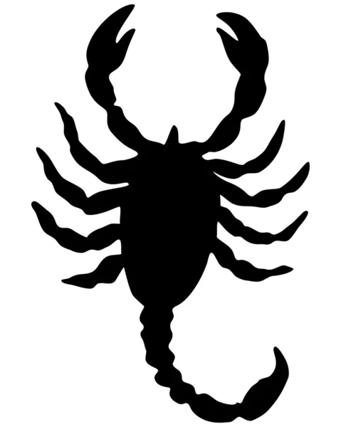 Skorpion sylwetka — Wektor stockowy