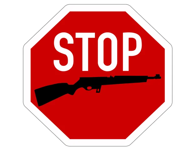 Arrêtez le fusil. — Image vectorielle