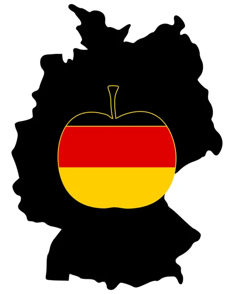 Deutscher Apfel — Stockvektor