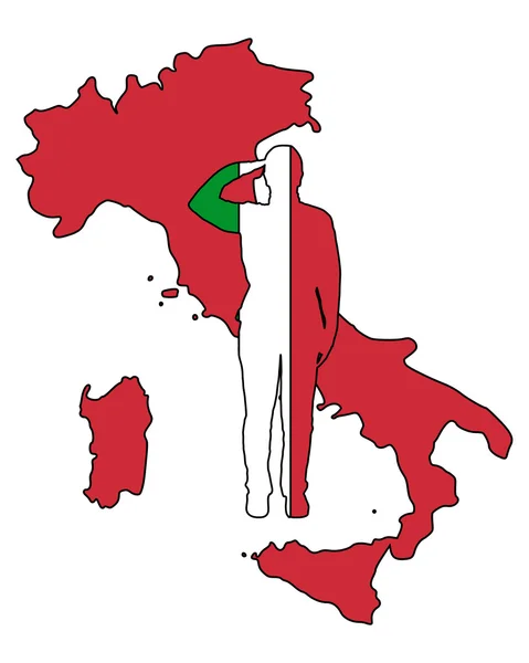 Italian Salute — Stock Vector