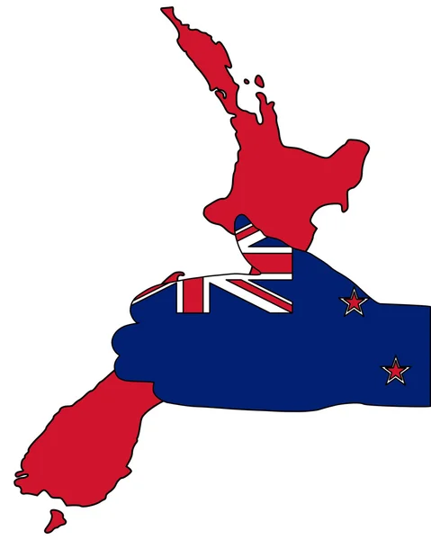 Willkommen in Neuseeland — Stockvektor