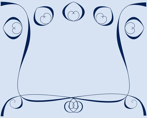 心と青の螺線形の設計の背景 — ストックベクタ
