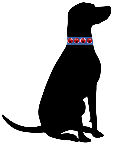 Hund fästingen krage — Stock vektor