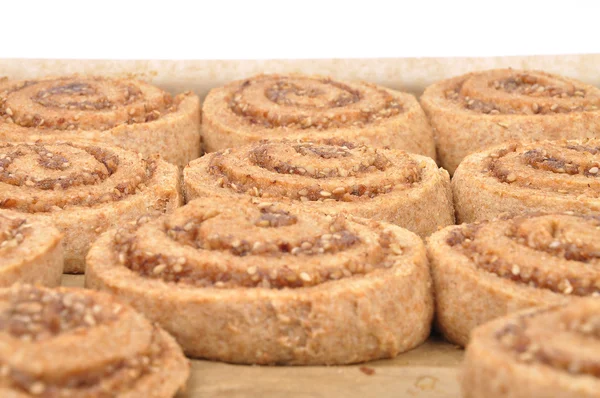 Spiral hasselnöt cookies — Stockfoto