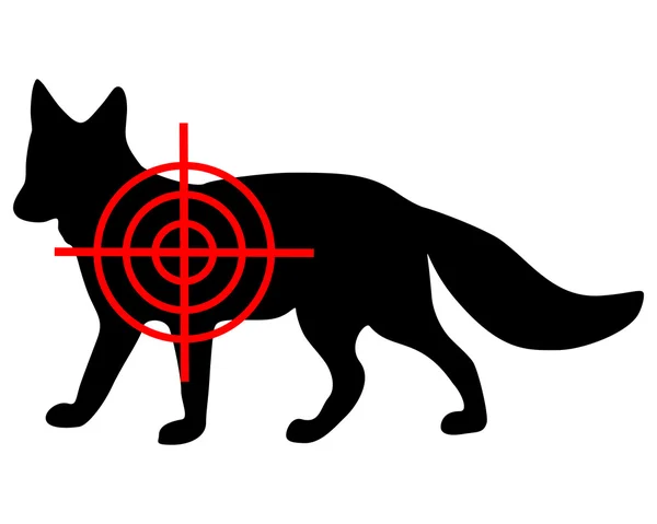 Fox crosshair — Stock Vector