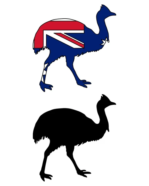 Kassowary flagga — Stock vektor