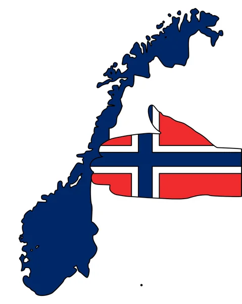 Bienvenido a Noruega — Archivo Imágenes Vectoriales