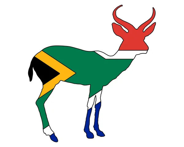 Sudáfrica antilope — Vector de stock