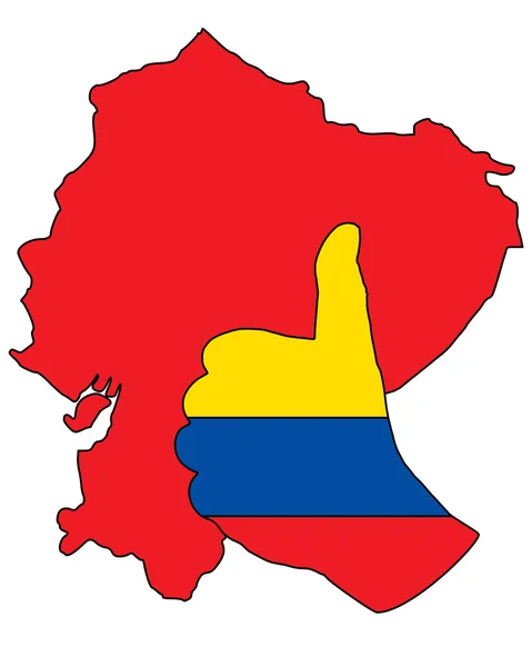 Ecuador hand signal — Stock Vector