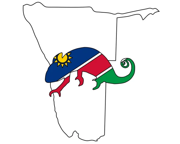 Caméléon de Namibie — Image vectorielle