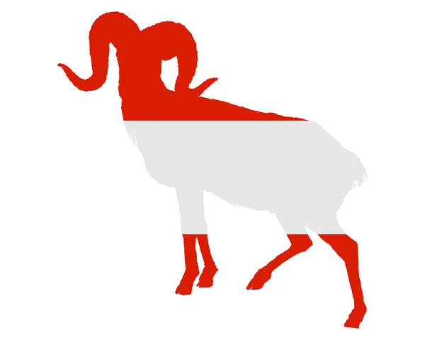 RAM Ausztria zászlaja — Stock Vector