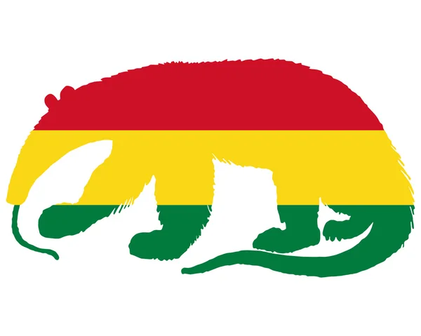 Anteater Bolivia — Stockvector