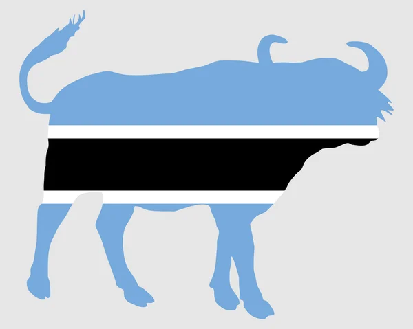 Bufalo del Botswana — Vettoriale Stock