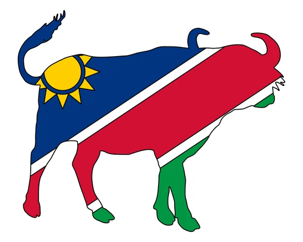Namíbiai buffalo — Stock Vector
