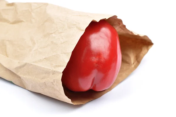 Vegetables in paper bag — Stock Photo, Image