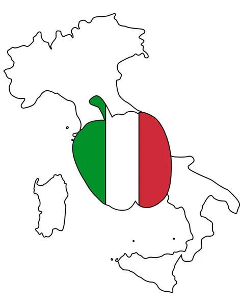 Italienischer Pfeffer — Stockvektor