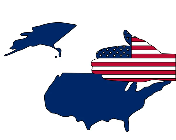 Bienvenue aux États-Unis — Image vectorielle