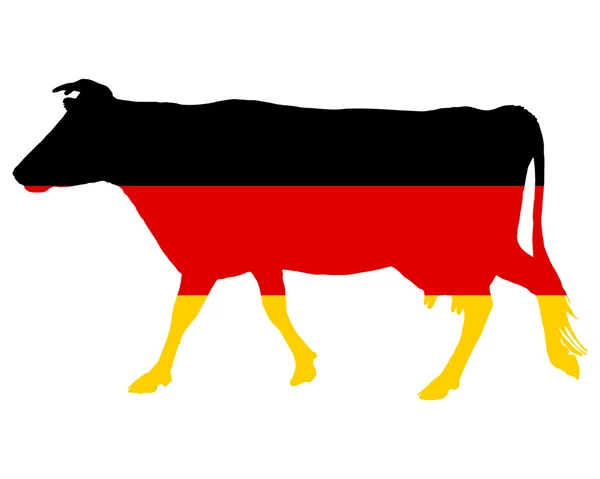 Vaca alemana — Vector de stock