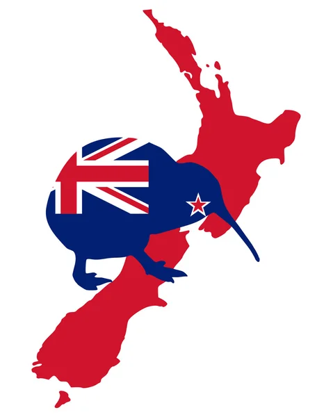 Kiwi de Nouvelle-Zélande — Image vectorielle