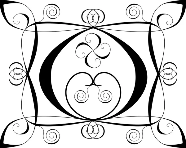Дизайн фона с сердцами и спиралями на белом — стоковый вектор