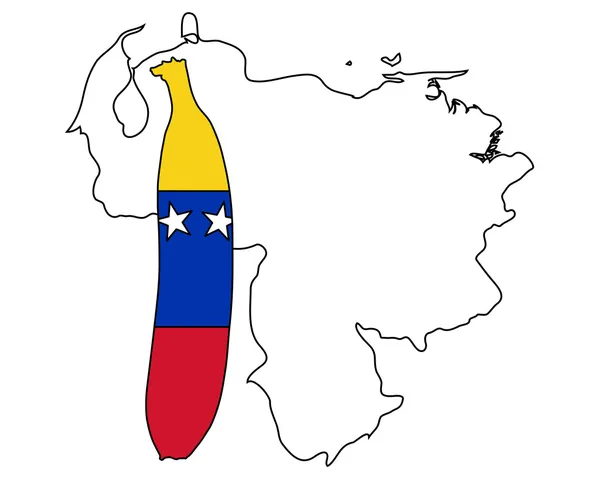 Banana de Venezuela — Vector de stock