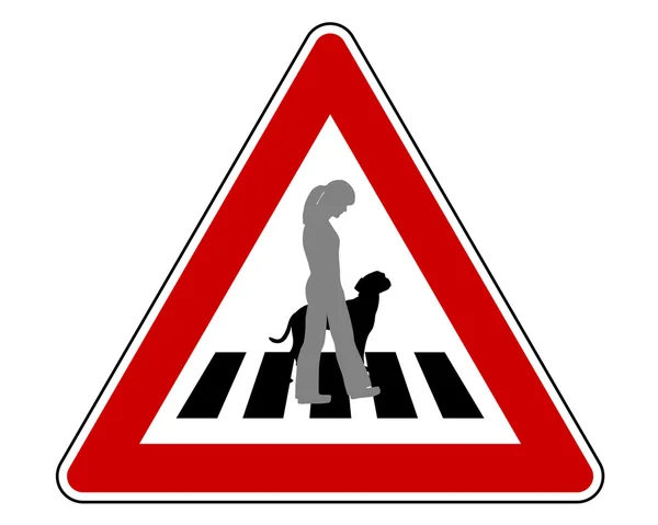Panneau de signalisation pour chiens — Image vectorielle