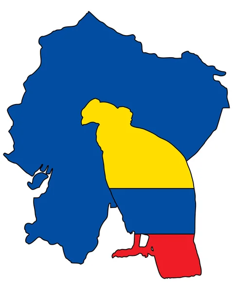 Condor andino Ecuador — Vettoriale Stock