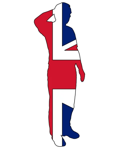 Salut britannique — Image vectorielle