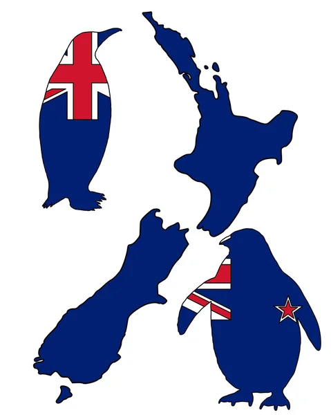 Pinguin Neuseeland — Stockvektor