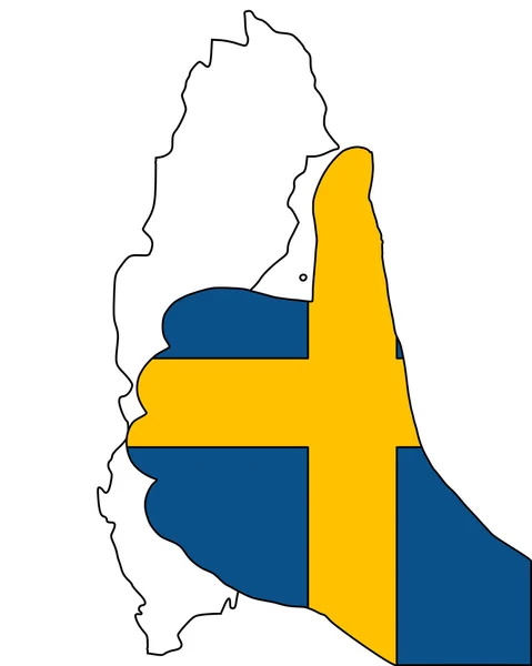 Schwedisches Fingersignal — Stockvektor