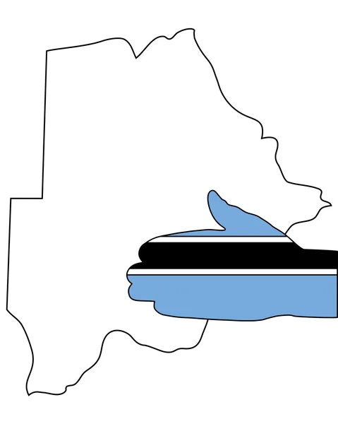 Welkom in botswana — Stockvector