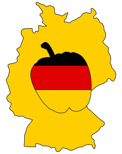 Poivre allemand — Image vectorielle