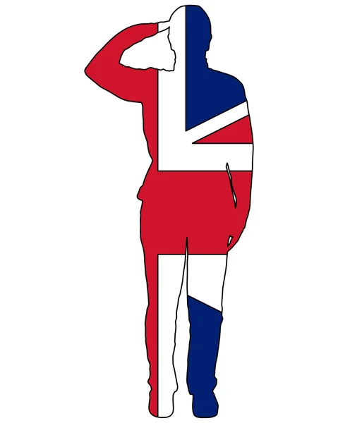 Британский салют — стоковый вектор
