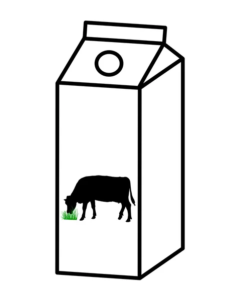 Pudełko mleka — Wektor stockowy