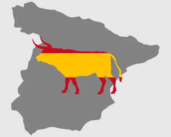 西班牙公牛 — 图库矢量图片