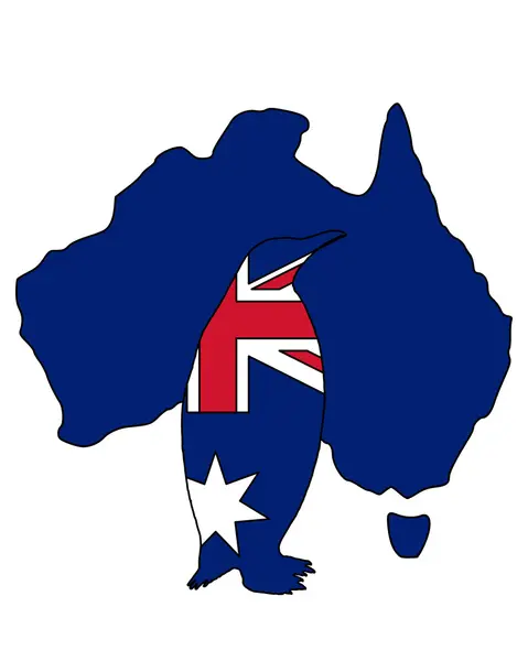 Pingouin Australie — Image vectorielle