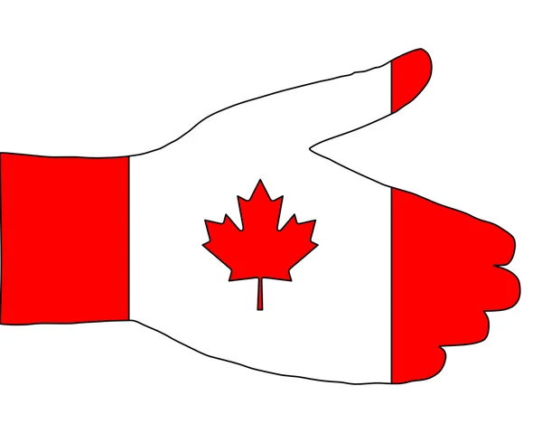 加拿大的握手 — 图库矢量图片
