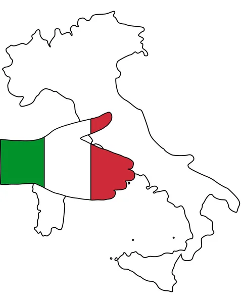 Bienvenido a Italia — Vector de stock