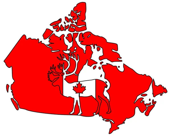 Канадские карибу — стоковый вектор