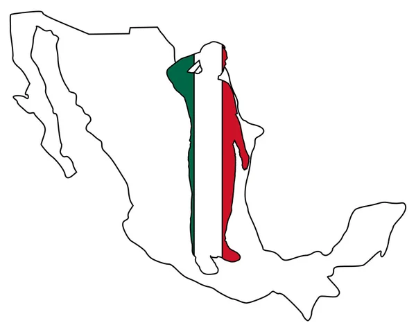 Мексиканські салют — стоковий вектор