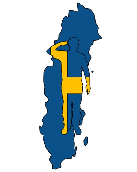 Σουηδική χαιρετισμό — Διανυσματικό Αρχείο