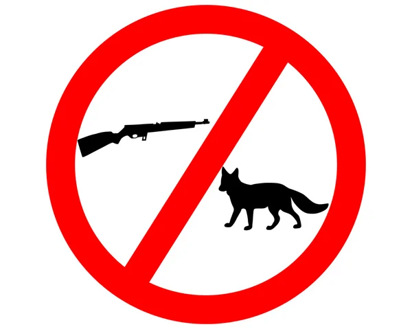 No dispare zorro — Archivo Imágenes Vectoriales