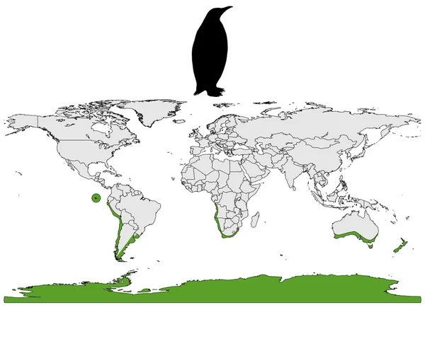Reichweite der Pinguine — Stockvektor